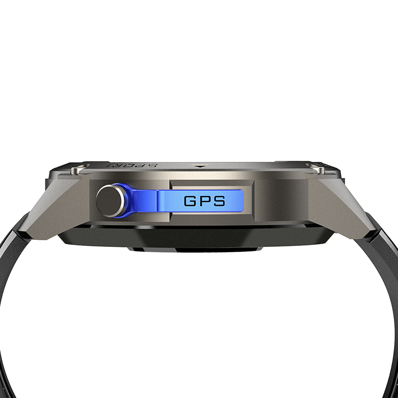 Wolf Alpha Warrior Smart Watch - black, side view